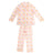 Soft cotton two-leg dog coat for matching outfits in Pink, side view