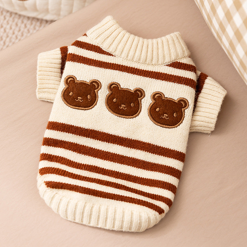 Striped warm jumper for cats and small dogs, available in 4 colours, image 10