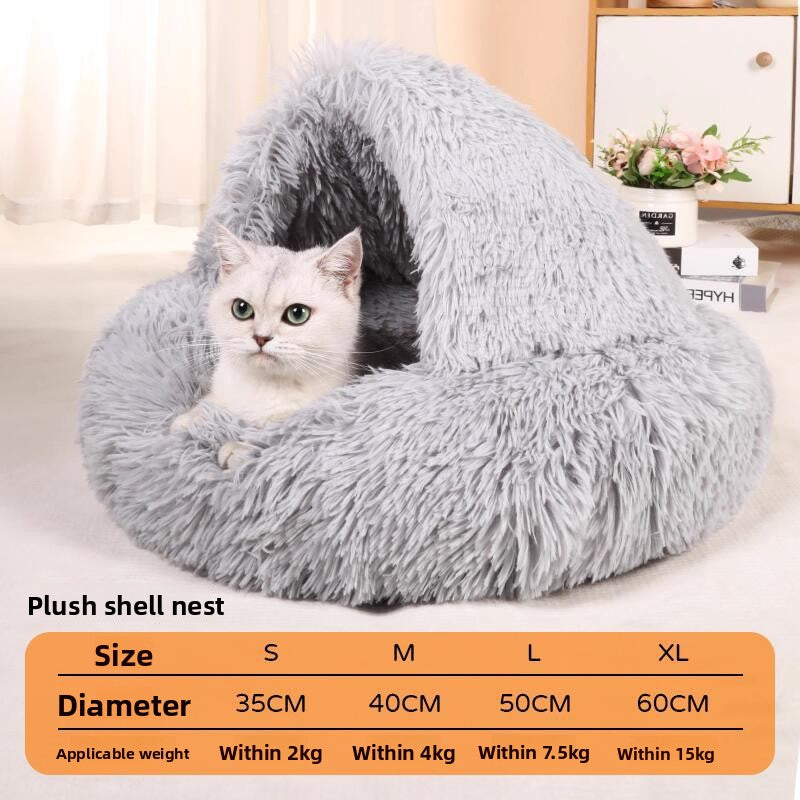 Heated enclosed cat cave bed in Thickened Non-Heated, size Medium 4kg