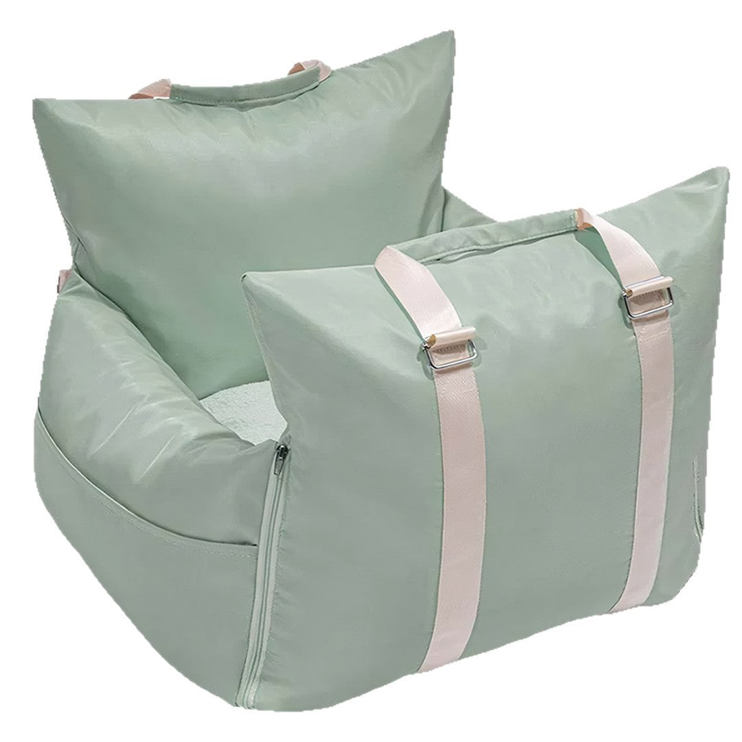 Waterproof Dog Car Seat Bed, Cooling Ice Silk Travel Kennel