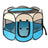 Foldable octagonal Oxford fabric pet playpen tent with mesh windows, product image 5
