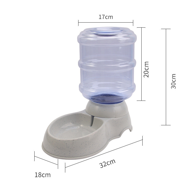 Automatic Gravity Pet Water and Food Feeder 3.8L with Anti-Spill Design
