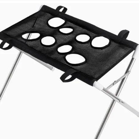 Blue detachable stainless steel pet grooming frame with leg openings, photo 3