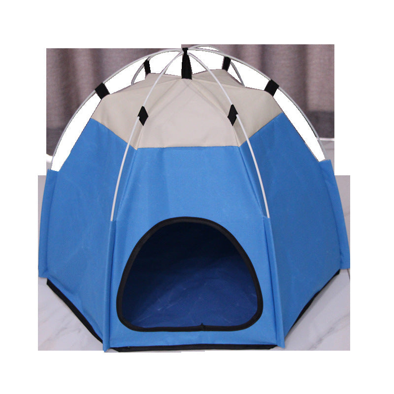 Foldable Oxford cloth pet playpen tent with mesh panels, product image 44