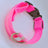 USB rechargeable LED collar for dogs and cats in Green, material detail