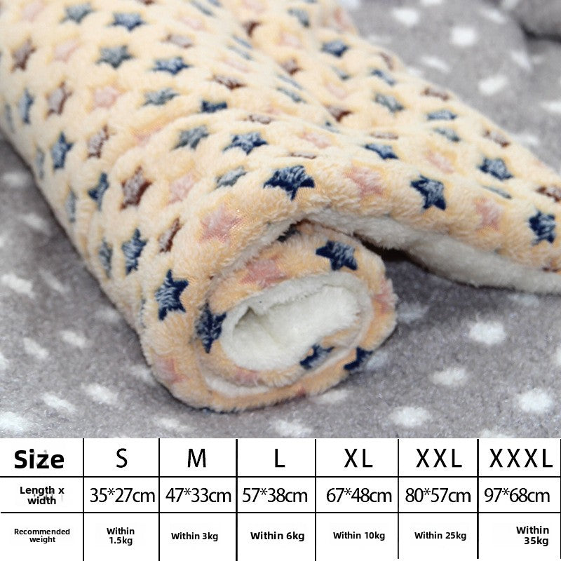 Thick soft pet blanket mat for dogs and cats, printed design, view 6 of 95