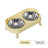 Anti-Spill Double Pet Bowl in Stainless Steel, Plastic or Ceramic with Raised Stand