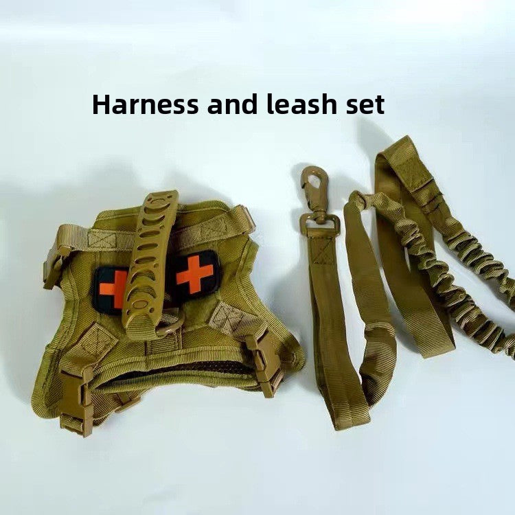 Tactical style cat walking vest with chest strap and lead, product image 2
