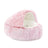 Thick plush cat sleeping bed in two-tone velvet, photo 15 of 29