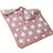 Soft flannel pet blanket with coffee brown footprint print, view 44