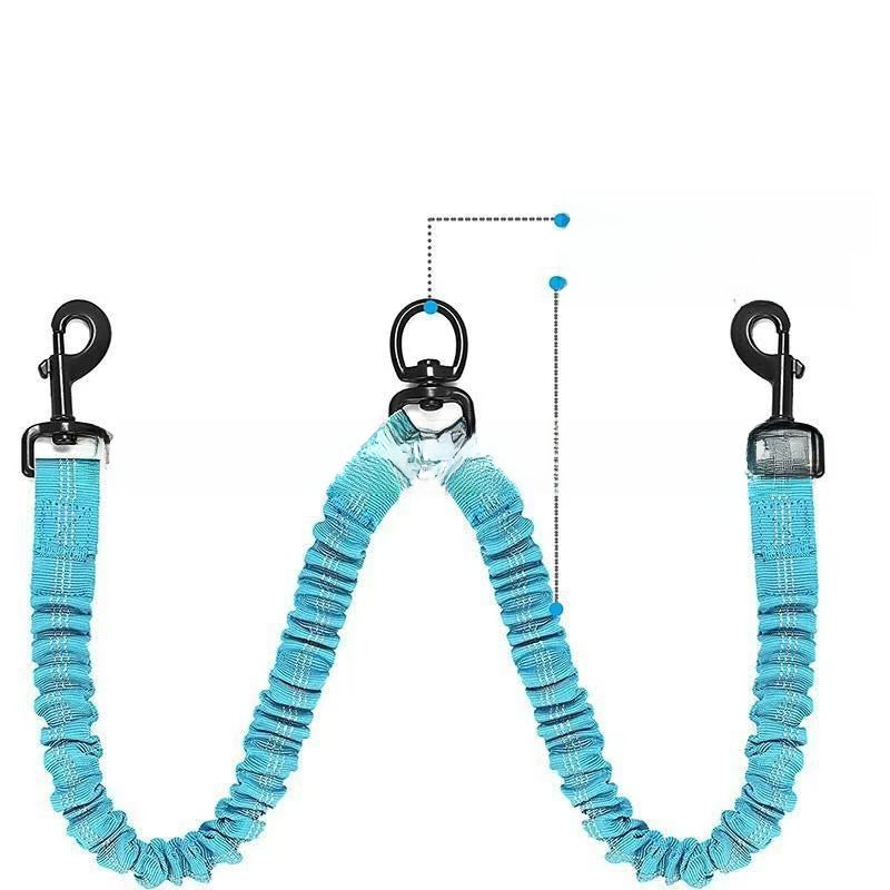 Double-ended nylon dog lead, available from Pet Royale UK