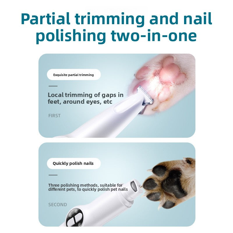 Quiet waterproof pet paw trimmer for dogs and cats, photo 2 of 6