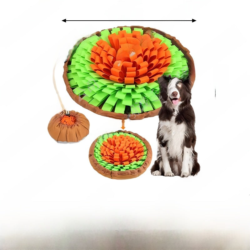 Dog puzzle snuffle mat for slow feeding and mental stimulation - view 9