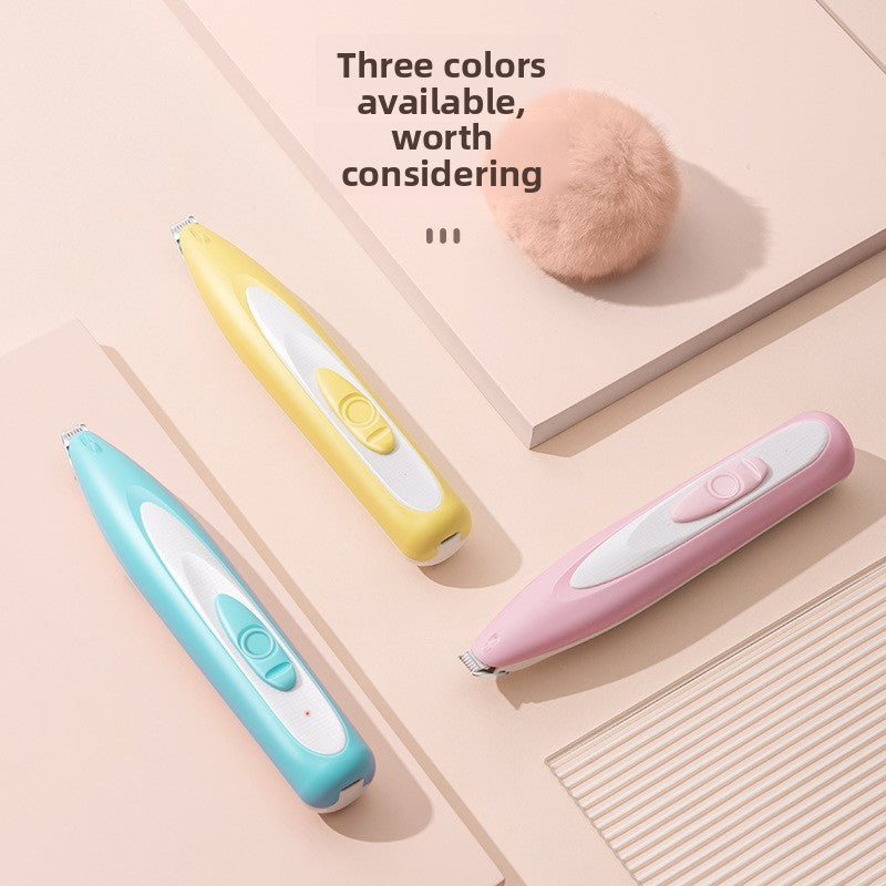 LED Pet Hair Trimmer, Rechargeable with Rounded Blade Tips
