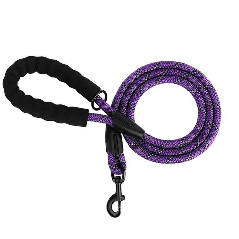Reflective Nylon Rope Dog Lead for Safer Night Walks