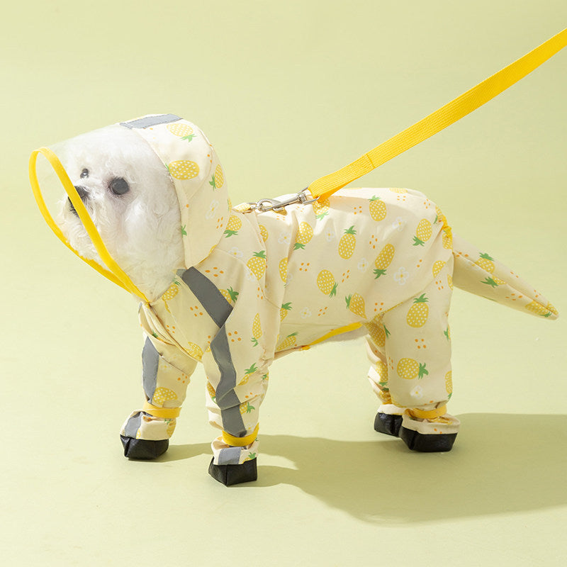 Four leg waterproof dog raincoat, available in 15 styles, image 85