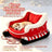 Christmas sleigh pet bed, main product photo, front view