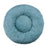 Round long plush nest bed for cats and dogs in Emerald Green