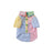 Colour block cotton dog shirt in bright summer colours, product image 5