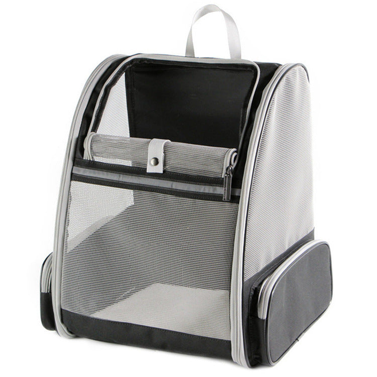 Bird travel backpack carrier with mesh windows for parrots, view 9