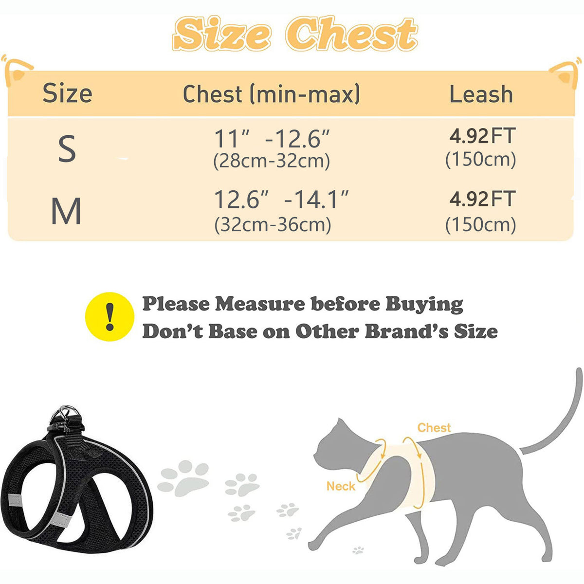 Mesh harnesses for cats and small dogs in eleven colours