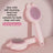 Bunny Ear Self-Cleaning Slicker Brush for Cats and Dogs, Massage