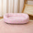 Pink floral soft pet bed for small dogs and cats, photo 18