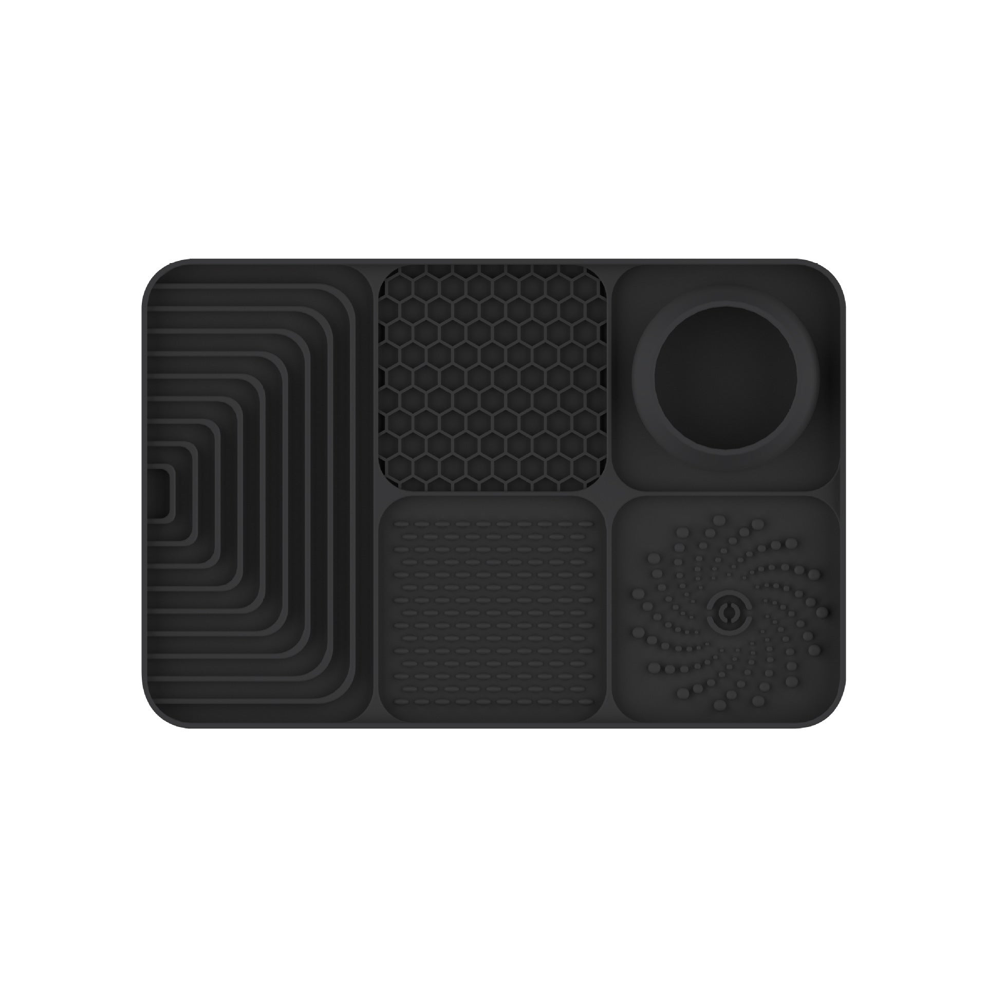 Silicone Pet Lick Mat Slow Feeder Tray with Suction Cup Non-Slip Base for Cats and Dogs
