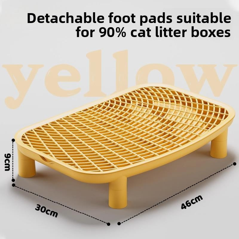 Double Layer Cat Litter Mat with Removable Feet and Anti-Splash
