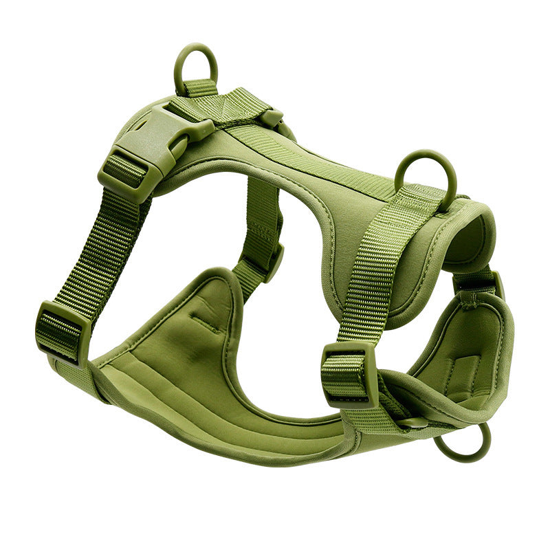 Waterproof PVC dog harness set in 24 colour options