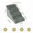 Removable washable dog stairs with anti-slip base in grey
