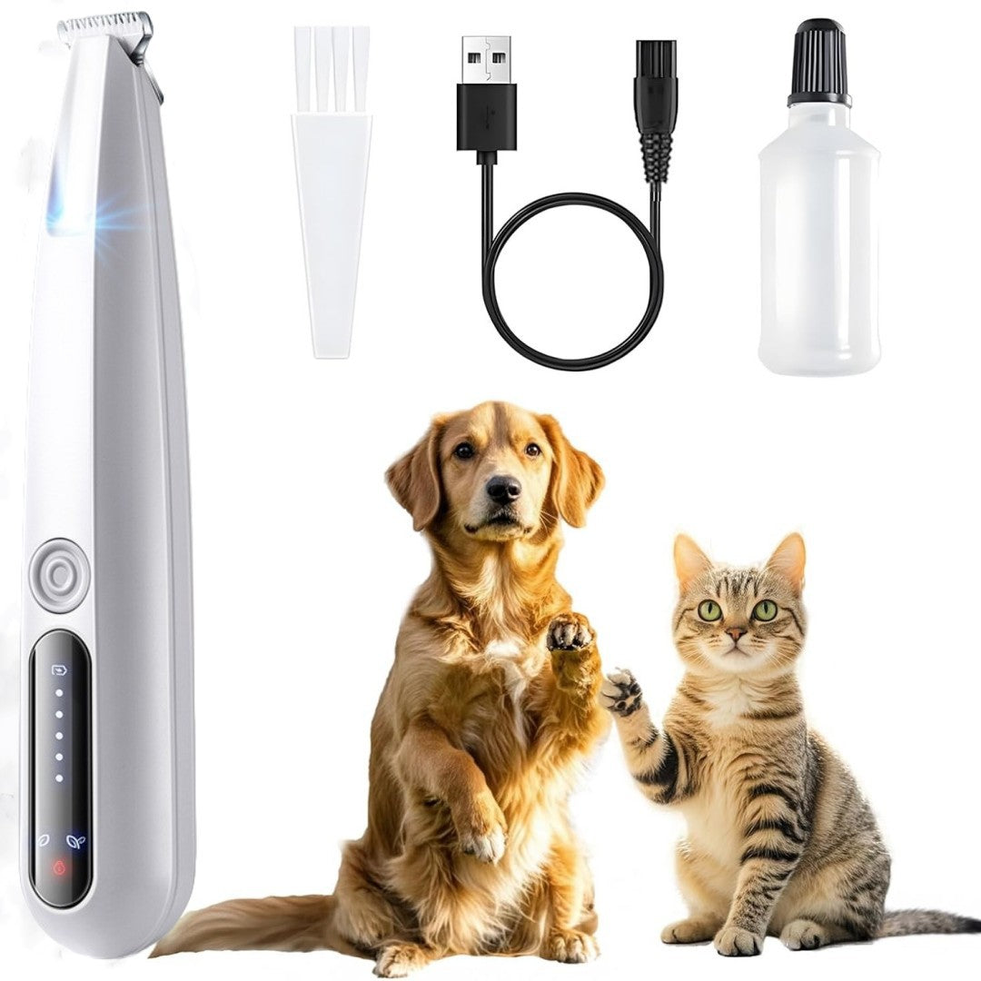 Waterproof Cordless Dog Hair Trimmer with Sharp Blades