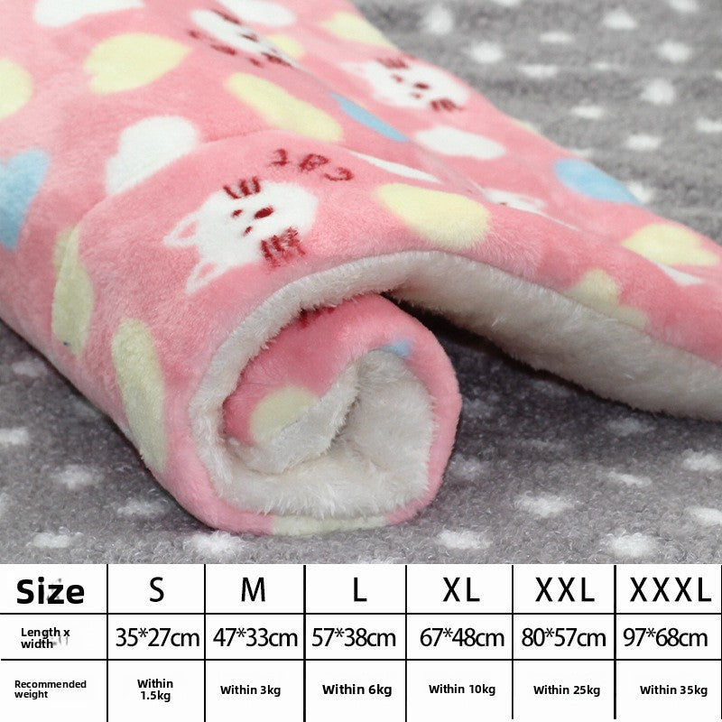 Thick soft pet blanket mat for dogs and cats, printed design, view 74 of 95