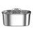 3.2L Stainless Steel Pet Water Fountain with Silent Pump and 3-Stage Filtration