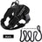 Vest dog harness with braided rope lead set in red, product image 44