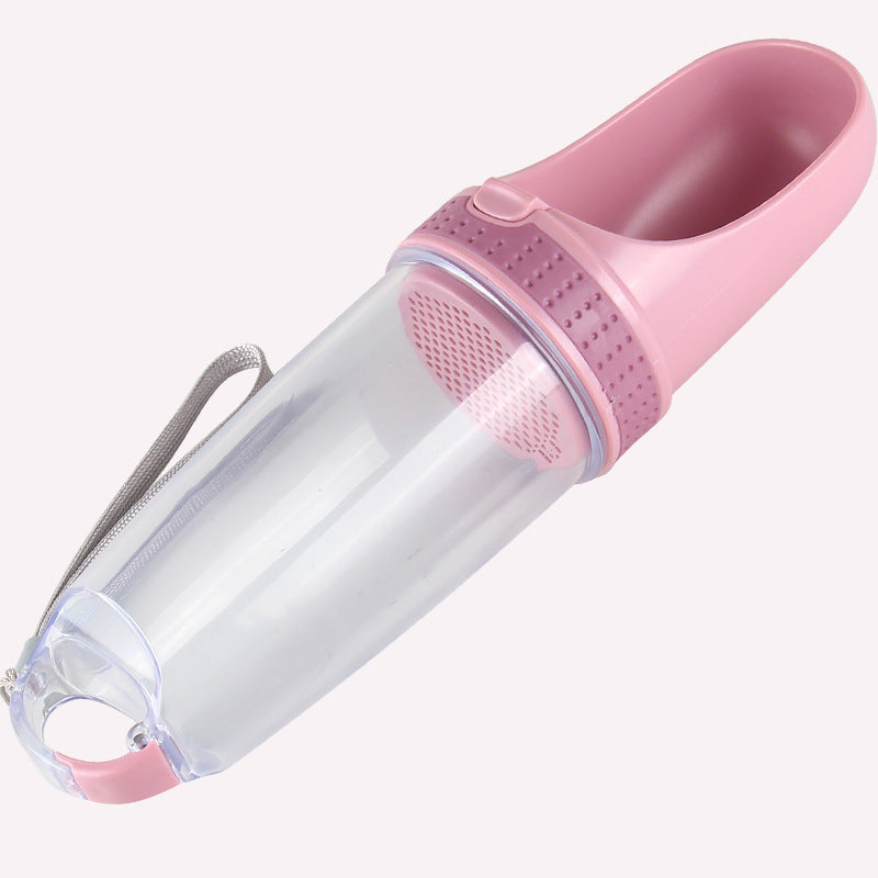 Portable 500ml Dog Water Bowl and Dispenser Cup with Leakproof Seal for Walks and Travel