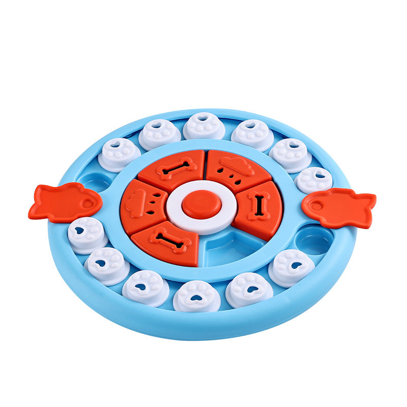 Puzzle Slow Feeder Toy Bowl for Dogs, Bite-Resistant PP Plastic, Choice of Shapes