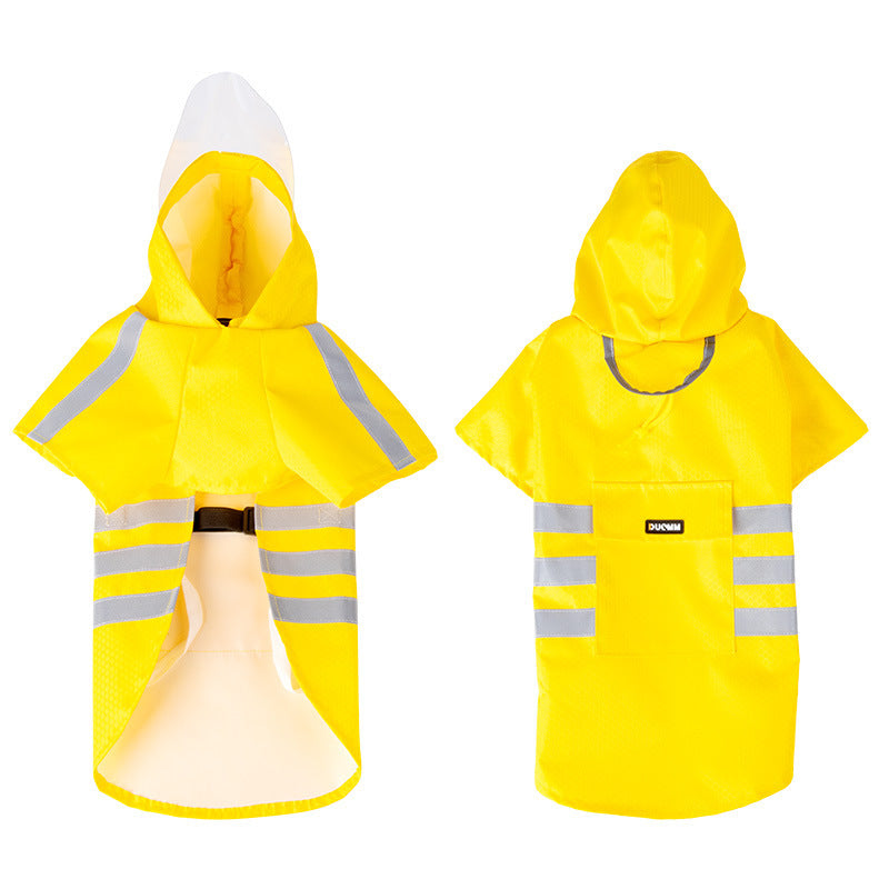 Hooded reflective waterproof dog raincoat, available in 7 colours, sizes Small to 5XL, image 39