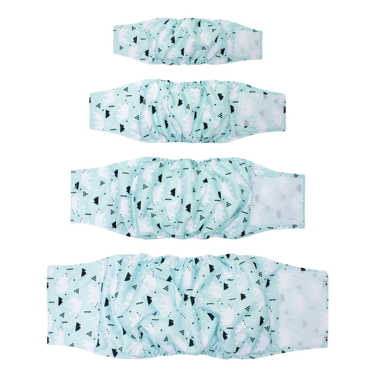 Washable Reusable Male Dog Diaper with Leak-Proof Absorbent Layer, Sizes S to XL