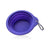 Outdoor Portable Folding Silicone Pet Bowl with Carabiner, 350ml and 650ml Sizes