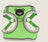 Bear pattern pet harness with matching lead in blue