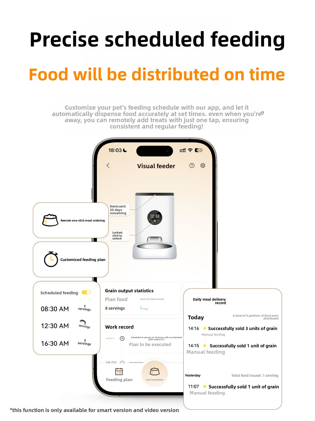 Automatic Pet Feeder with Timer and WiFi Control