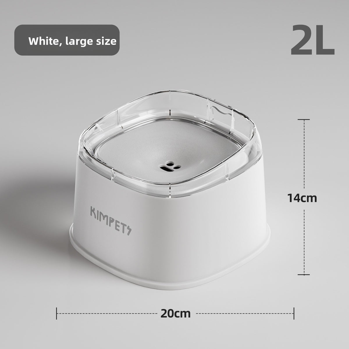 Splash-Proof Floating Dog Water Bowl with Anti-Spill Structure for Small to Medium Dogs