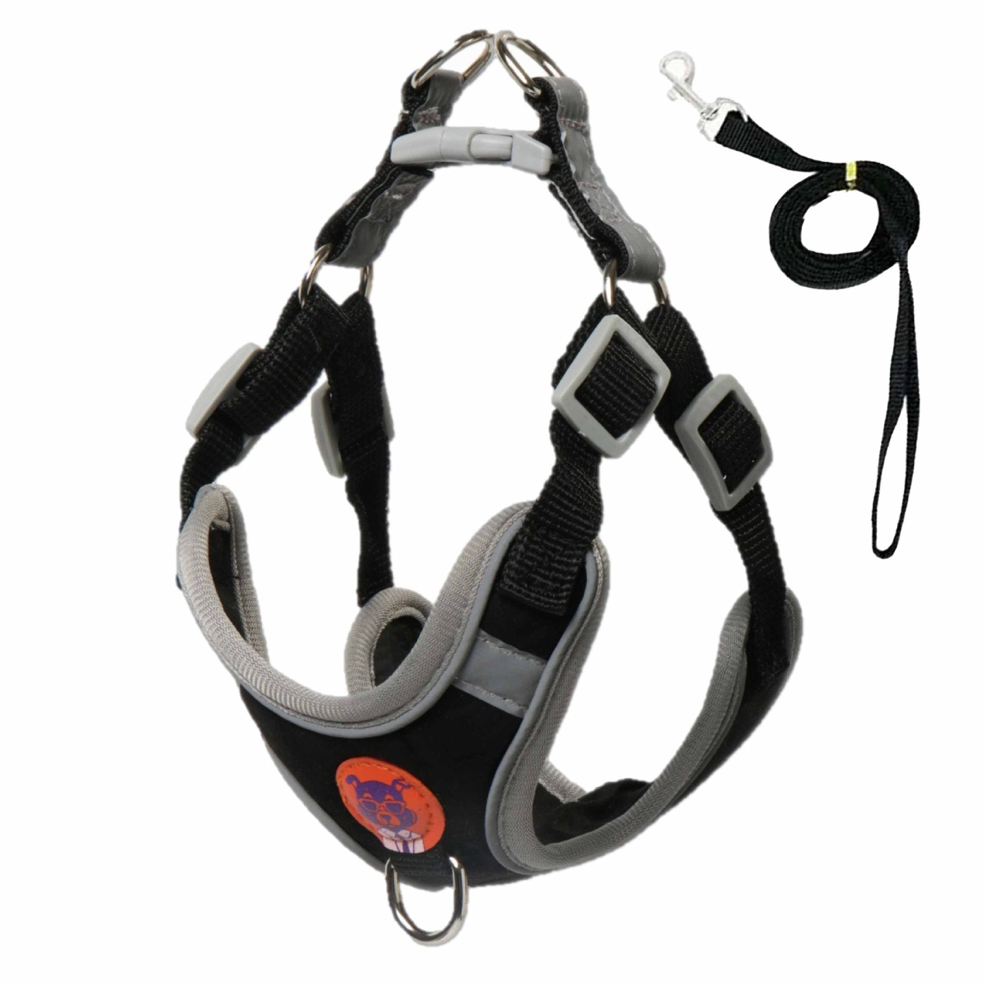 Reflective vest harness with flat lead, 6 sizes available
