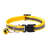 Lightweight reflective cat collars laid out in fourteen bright colours