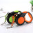 Long retractable dog lead with collar in 2 colour options