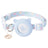 Striped elastic kitten collar with AirTag holder, tag not included, product image 1