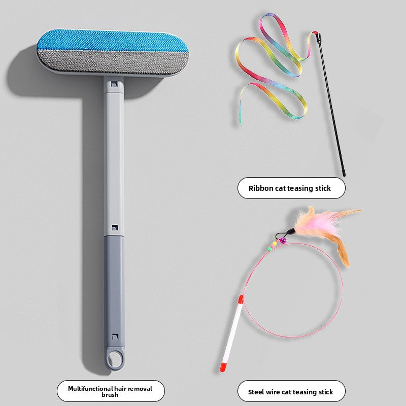 Pet Hair Removal and Deshedding Brush Set for Dogs and Cats