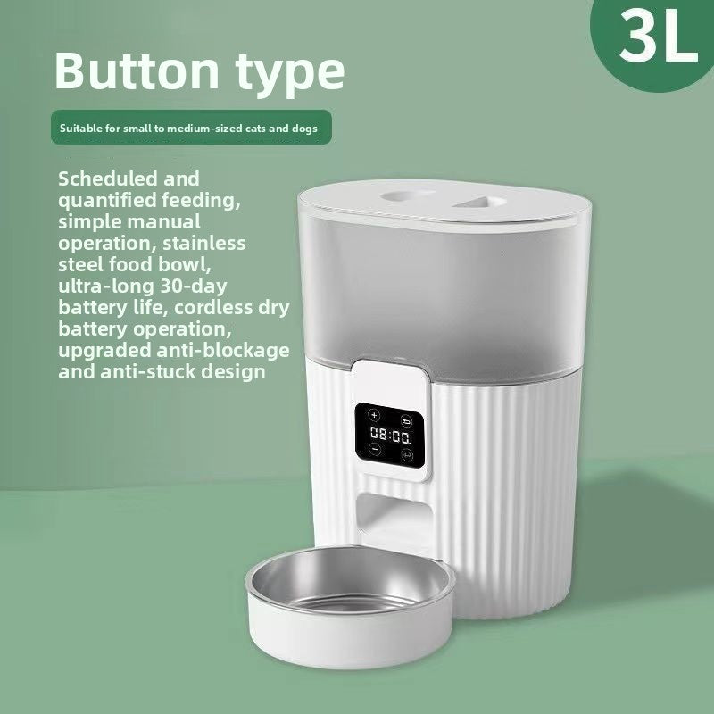 Automatic Pet Feeder with WiFi and Optional 1080P Video in 3L, 6L and 7L Models