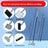 Fish Tank Cleaning Kit with Brush, Algae Scraper and Net